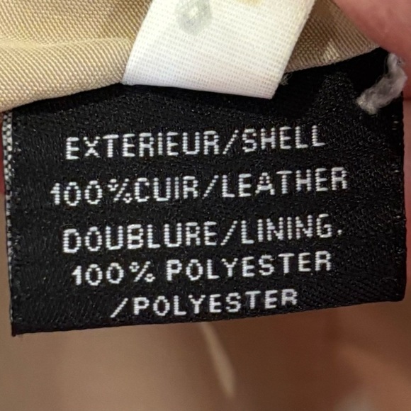 CUERO Sz M Leather Jacket Handpainted Cherry Blossoms Zipper Closure Lined - Picture 13 of 14